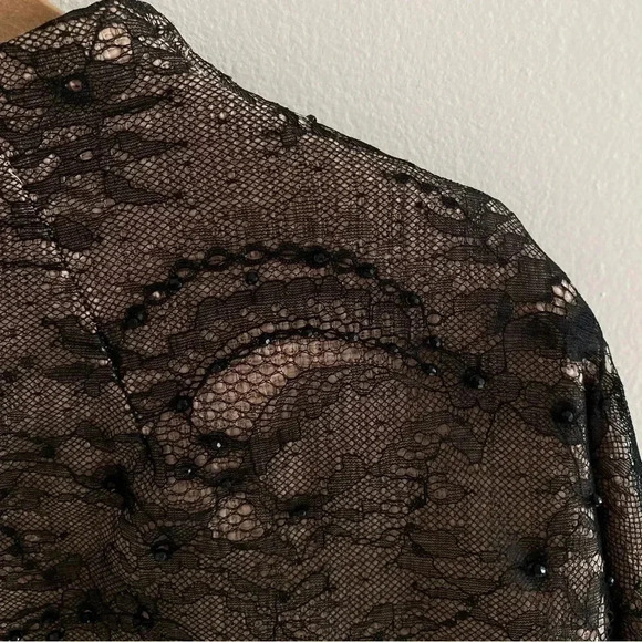 Chico's Lace-Embellished Jacket Sz 3 (16-18/XL) - Picture 10 of 13